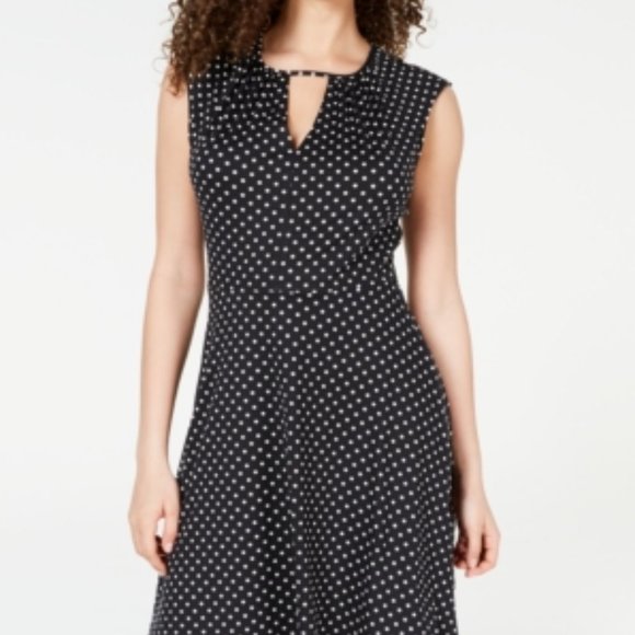 BeBop Dresses & Skirts - NWT Be Bop Womens Juniors Polka Dot Sleeveless‎ Skater Dress Size Large